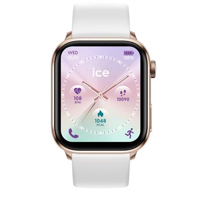 Montre Connectée ICE Smart 3.0 - Rose Gold et Blanc - Écran AMOLED 1,78" - GPS
