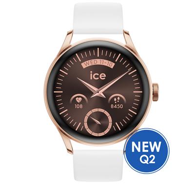 Montre Connectée ICE Smart 3.0 - Rose Gold et Blanc - Écran AMOLED 1,2" - GPS