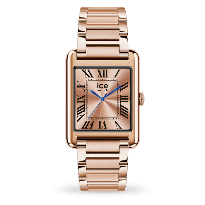 Montre Connectée ICE smart TKS 2.0 Rectangulaire – Rose-Gold, Look Total Rose-Gold