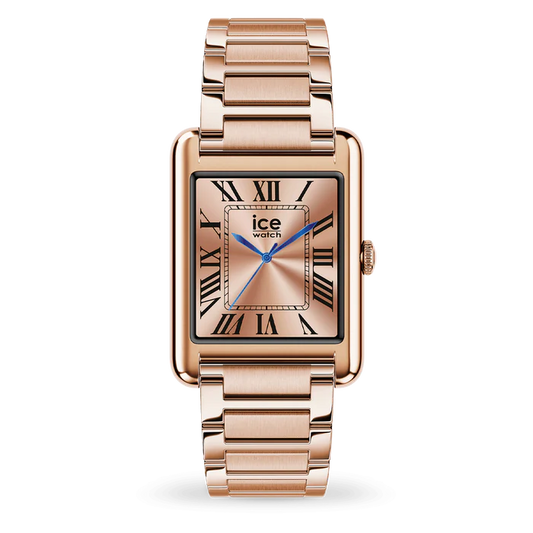 Montre Connectée ICE smart TKS 2.0 Rectangulaire – Rose-Gold, Look Total Rose-Gold