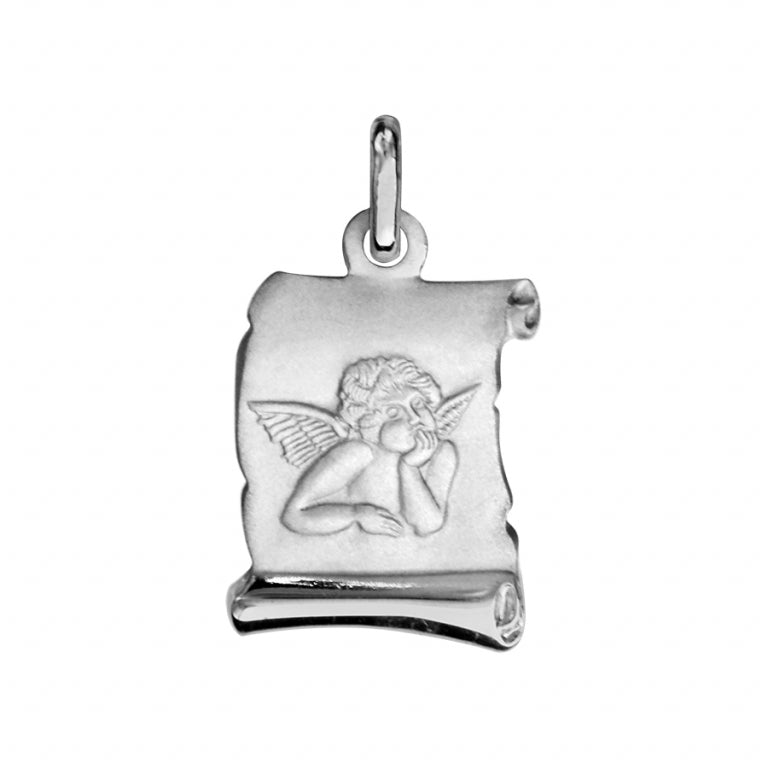 Médaille Ange Parchemin Argent