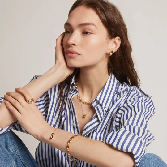 Bague TI SENTO Argent 925 Plaqué Or Jaune et Zircon Cubiques 12344ZY