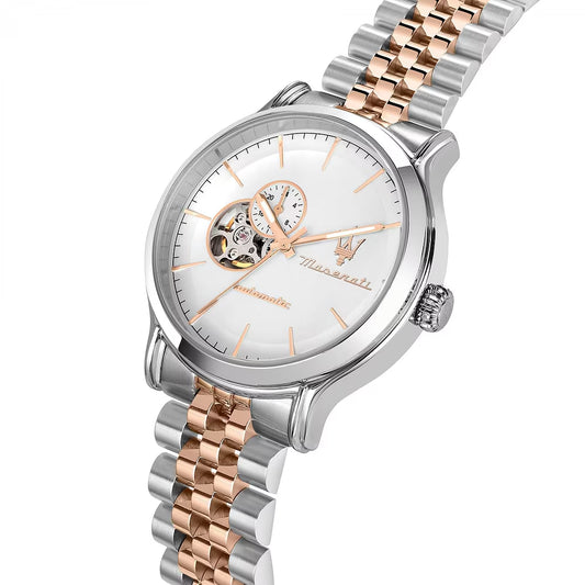 Montre Homme MASERATI EPOCA – Métal Bicolore & Cadran Blanc (R8823118008)