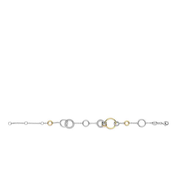 Bracelet TI SENTO Argent Plaqué Platine & Or Jaune – Symbole Infini