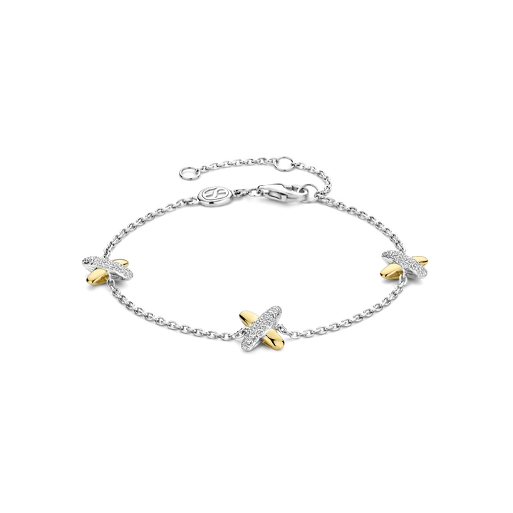 Bracelet TI SENTO argent 925 Plaqué Or Jaune 23048ZY