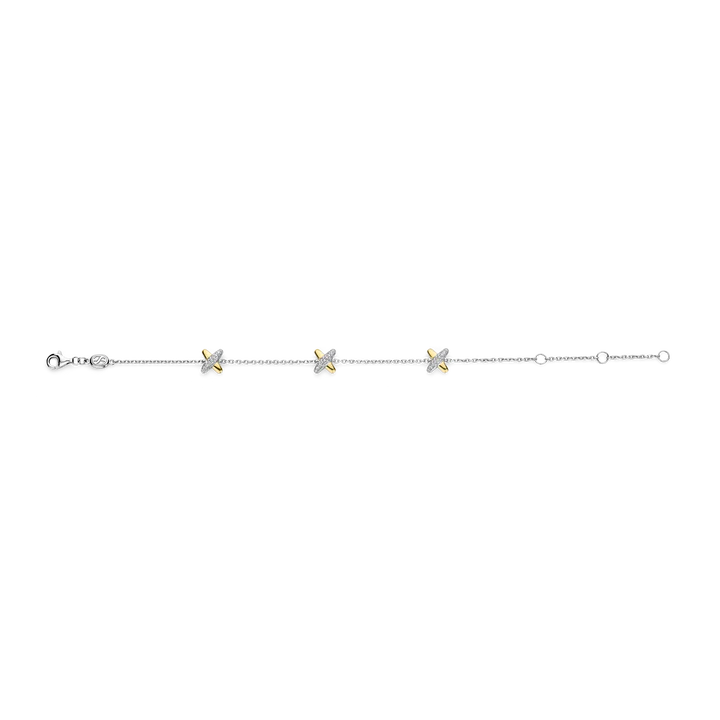 Bracelet TI SENTO argent 925 Plaqué Or Jaune 23048ZY