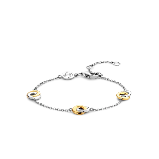 Bracelet TI SENTO Argent & Or Jaune Infini 2925SY