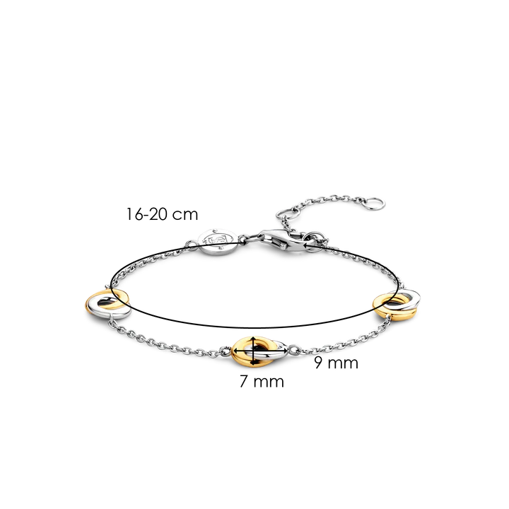 Bracelet TI SENTO Argent & Or Jaune Infini 2925SY