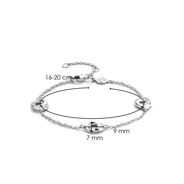 Bracelet TI SENTO Argent & Zirconium Infini 2925ZI