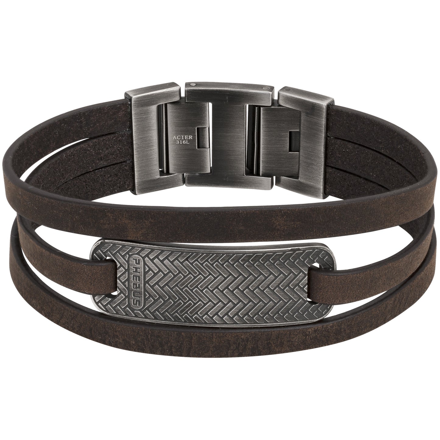 BRAC.AC. ET CUIR NUBUCK SUPERIEUR MARRON-19+1.5cm