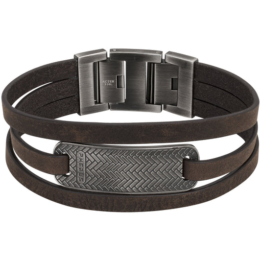 BRAC.AC. ET CUIR NUBUCK SUPERIEUR MARRON-19+1.5cm