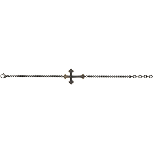 LEGEND BRAC. ACIER PVD BRONZE LAQUE N-18,5+3CM