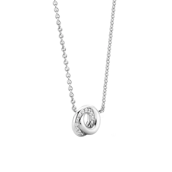 Collier TI SENTO Argent 925 avec Pavé de Zircon Blanc