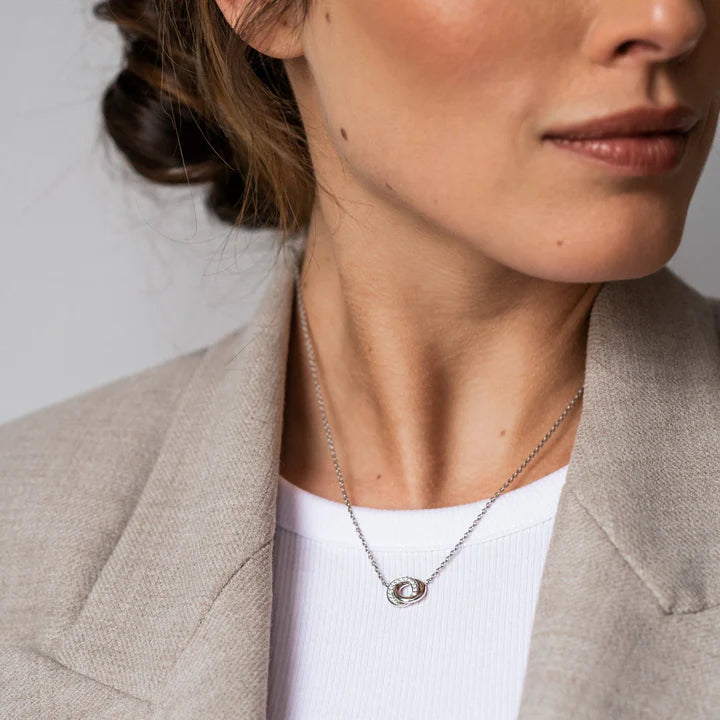 Collier TI SENTO Argent 925 avec Pavé de Zircon Blanc
