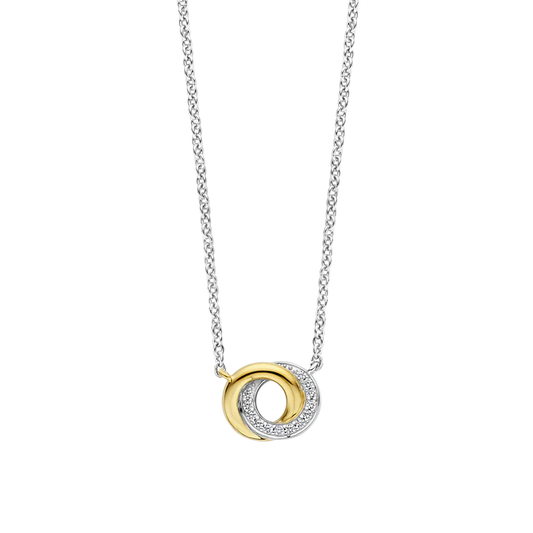 Collier TI SENTO Infini Plaqué Or Jaune & Zirconium 3915ZY