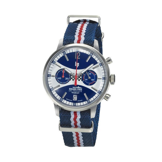 LIP Rallye Méca Quartz GPFH 39 mm – Chronographe édition limitée Grand Prix de France Historique
