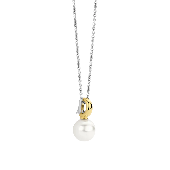 Pendentif TI SENTO Perle en argent 925  Plaqué Or Jaune