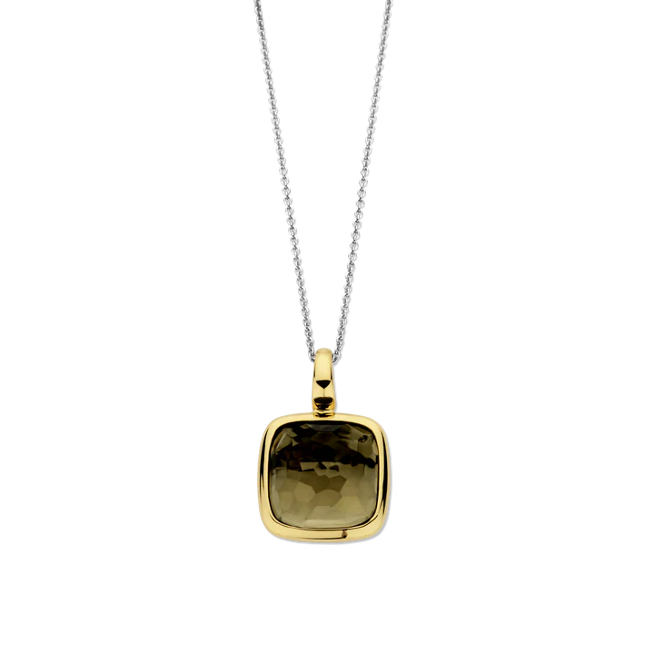 Pendentif TI SENTO argent 925 Plaqué Or Khaki