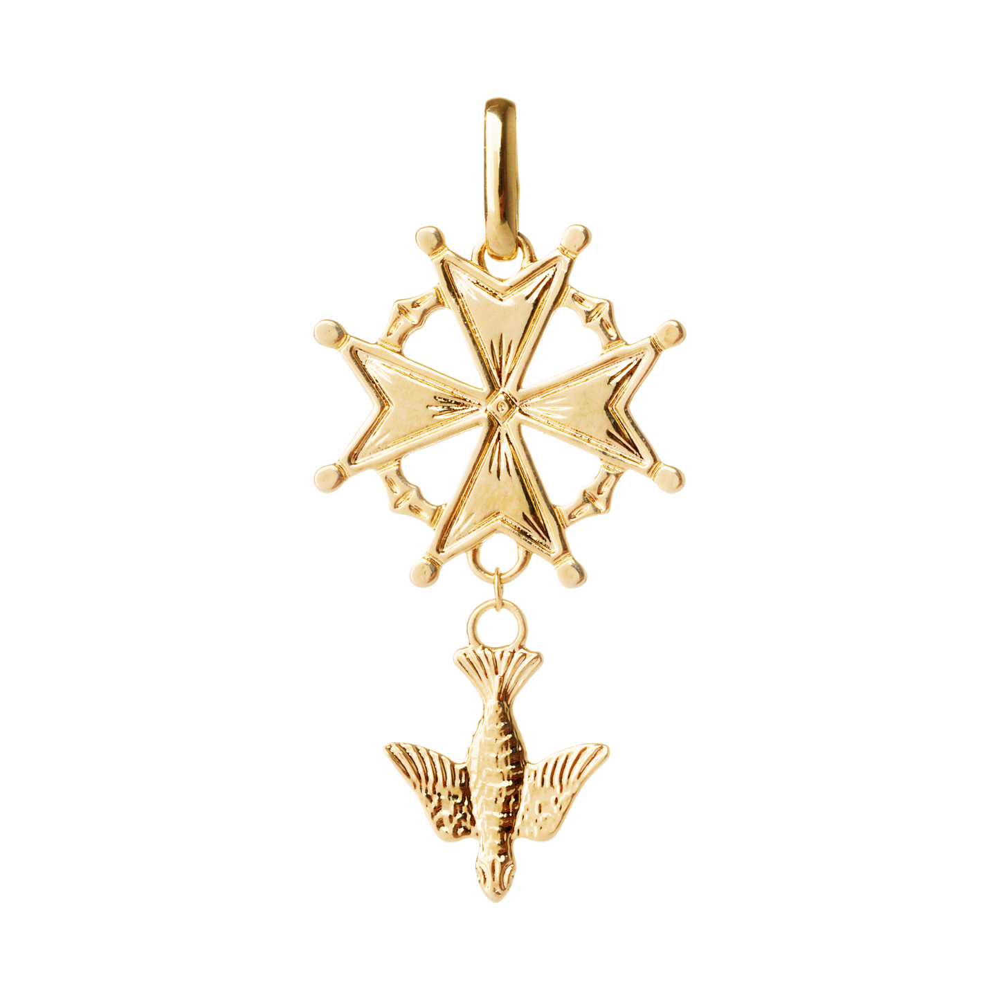 ✨ Croix  huguenote Plaqué Or –  ✨
