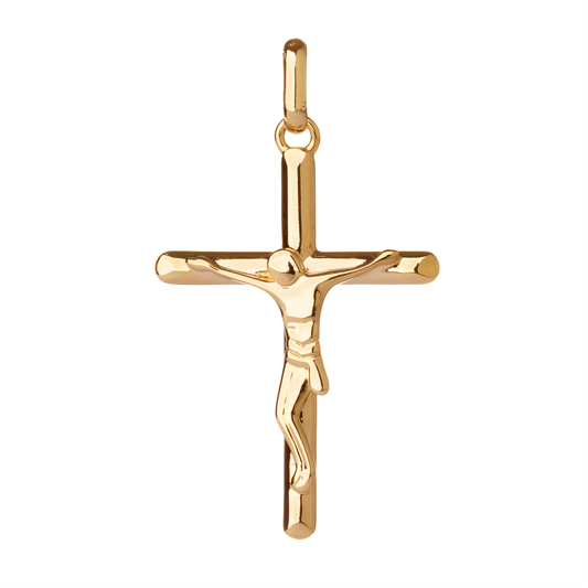 Croix Plaqué Or avec christ – Élégance et Symbolisme