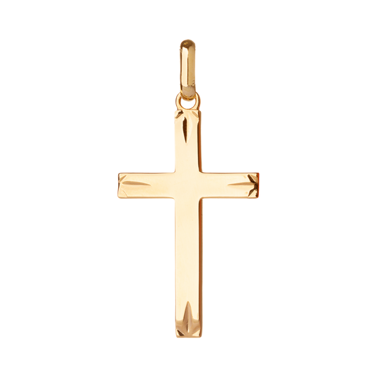 ✨ Croix Plaqué Or ciselé– Élégance et Symbolisme ✨