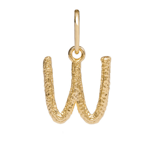 Lettre "W" Plaqué Or – Élégance et Intemporalité