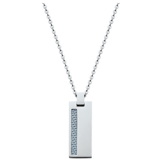 COLL.AC ET PEND.RECTANGLE AVEC RAIL CARBONE BLANC 50+5CM