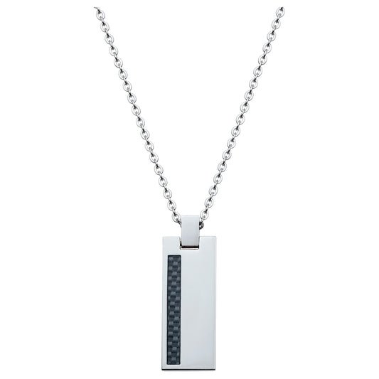 COLL.AC ET PEND.RECTANGLE AVEC RAIL CARBONE NOIR 50+5CM