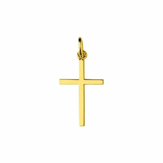 Pendentif Croix Délicate en Or Jaune 18K