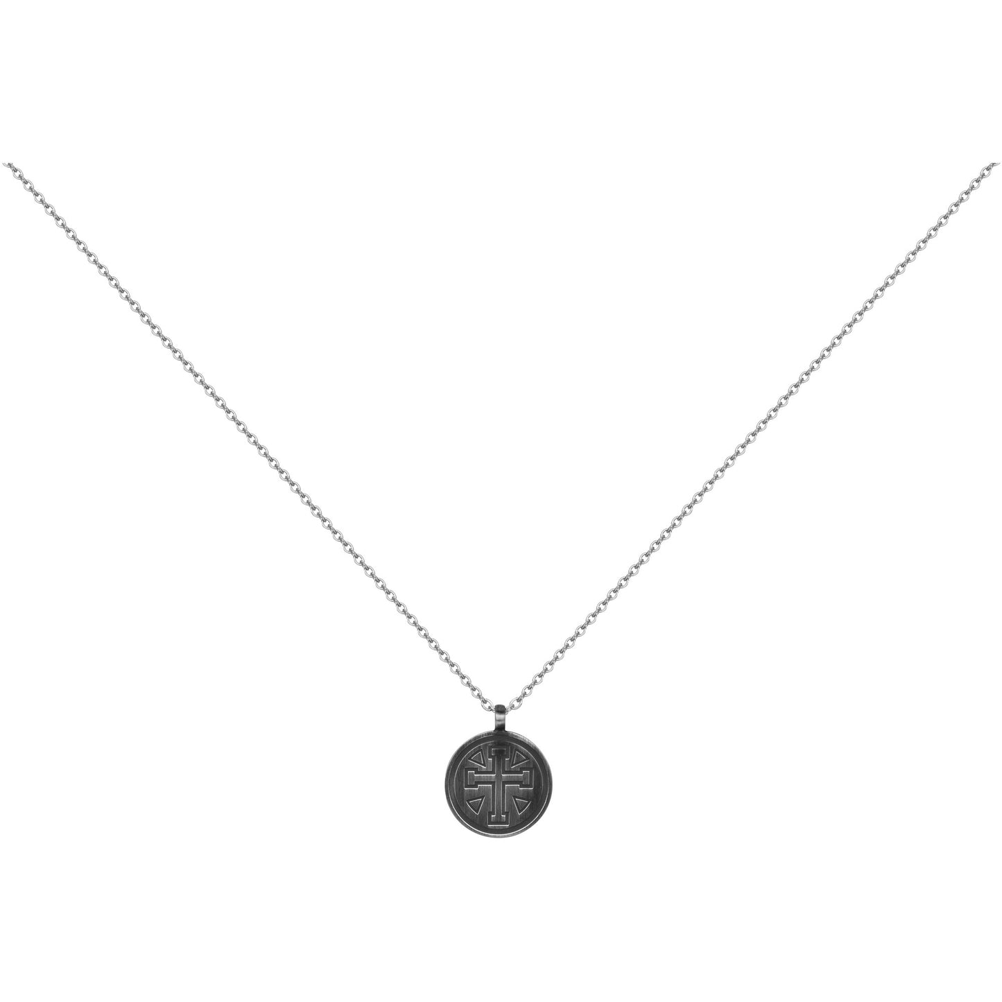 COLLIER ACIER VINTAGE-50+10CM