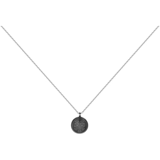 COLLIER ACIER VINTAGE-50+10CM