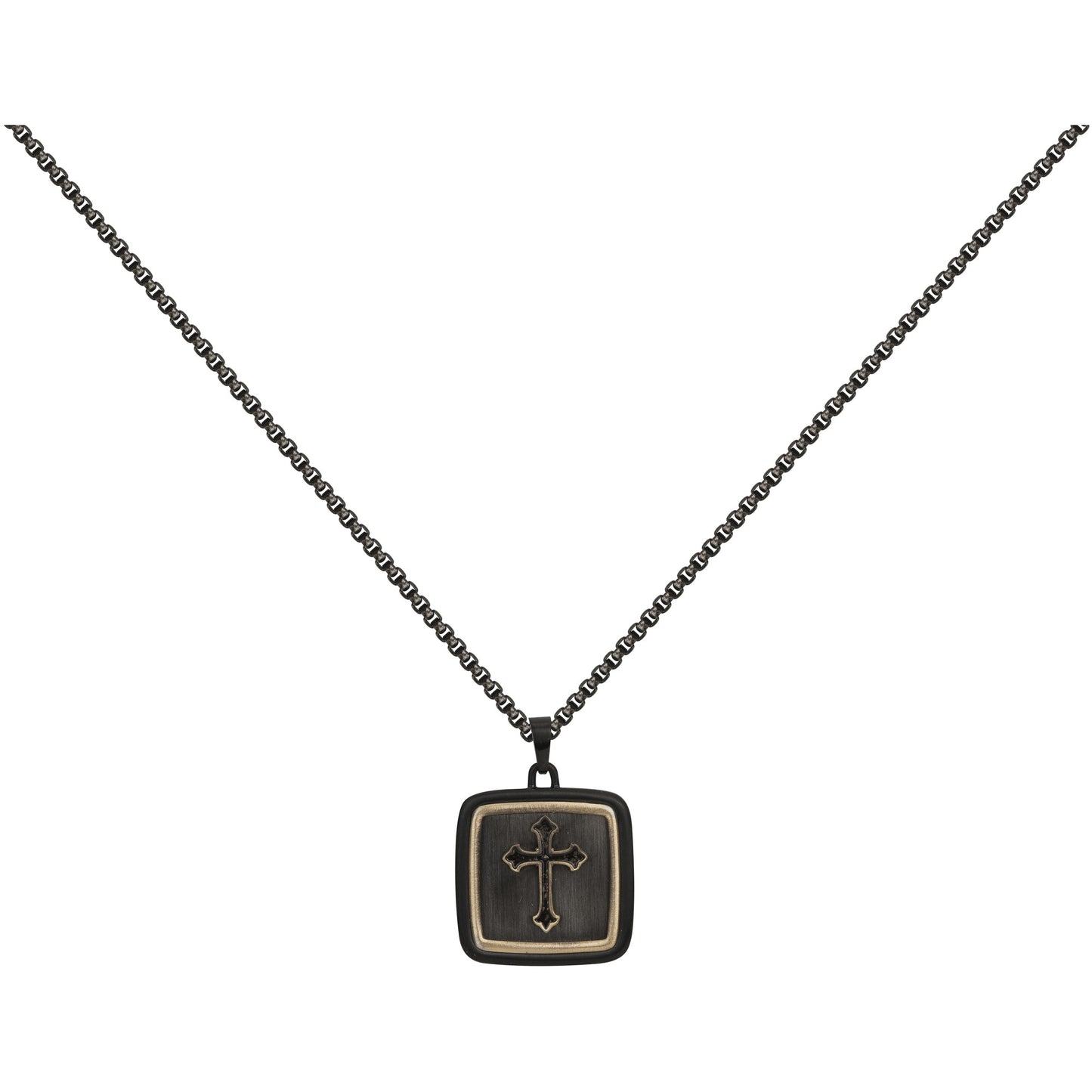 LEGEND COLL. ACIER PVD NOIR ET BRONZE-50+5CM