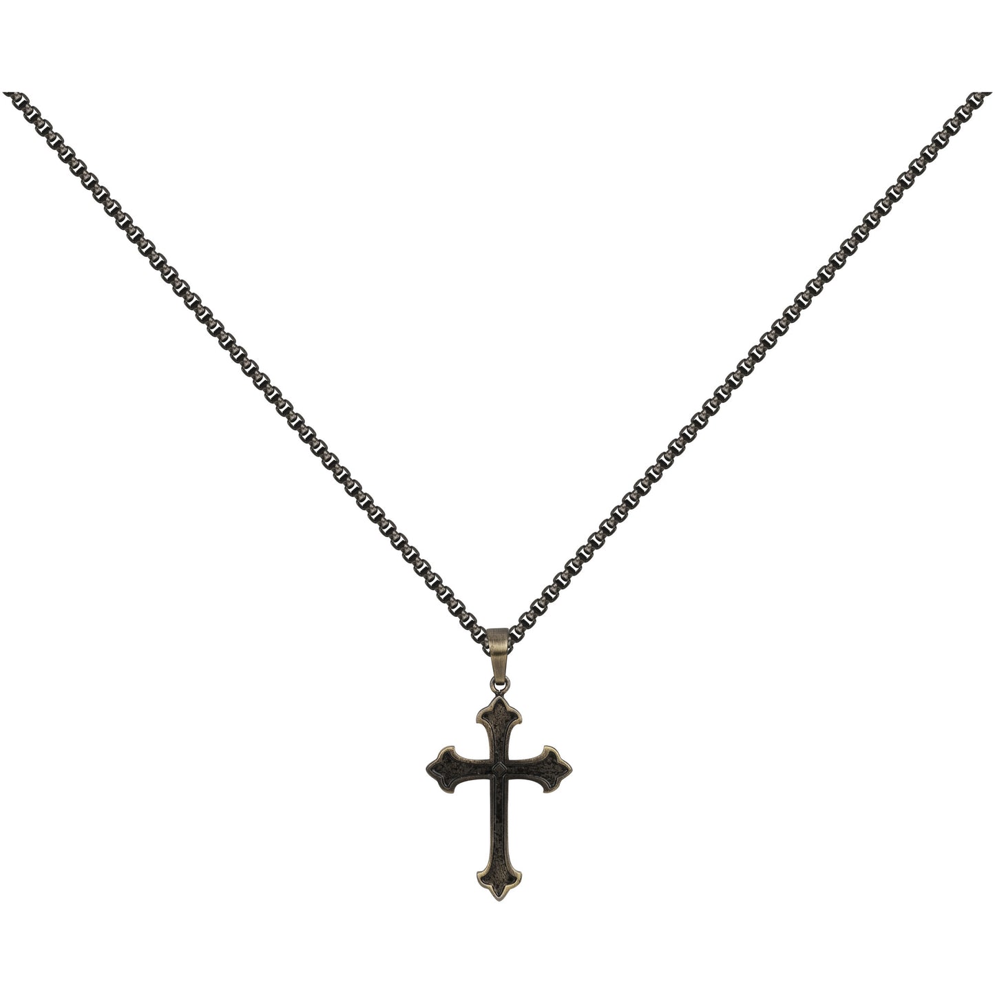 LEGEND COLL. ACIER PVD NOIR ET BRONZE-50+5CM
