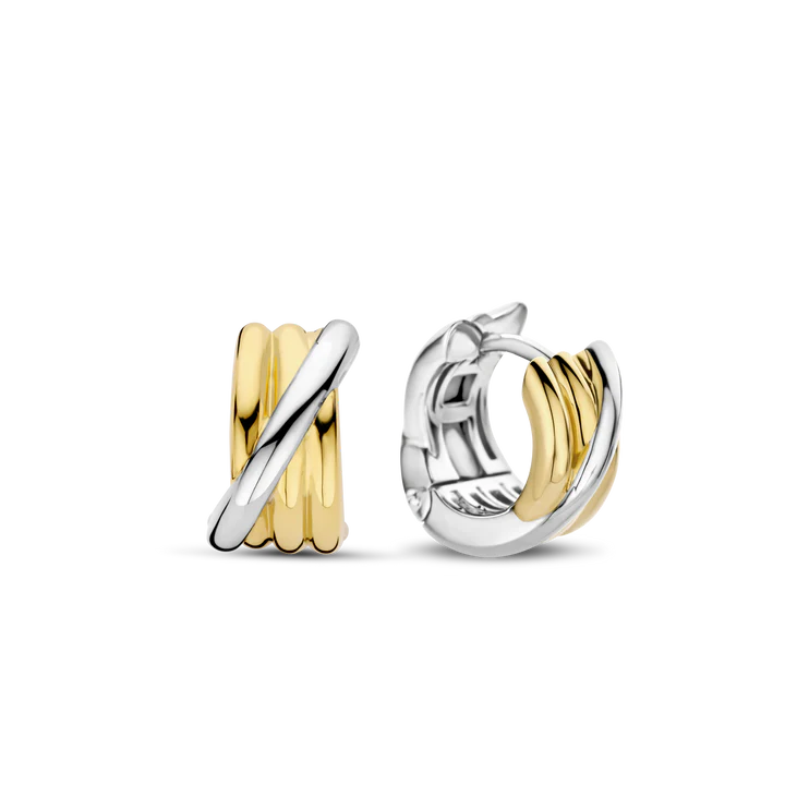 Boucles d'Oreilles TI SENTO Créoles Dorées 7960SY