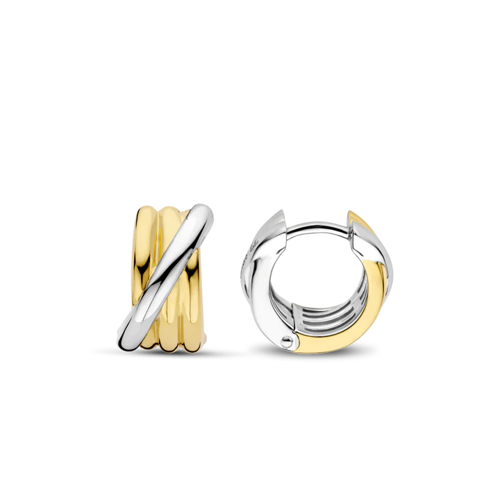 Boucles d'Oreilles TI SENTO Créoles Dorées 7960SY