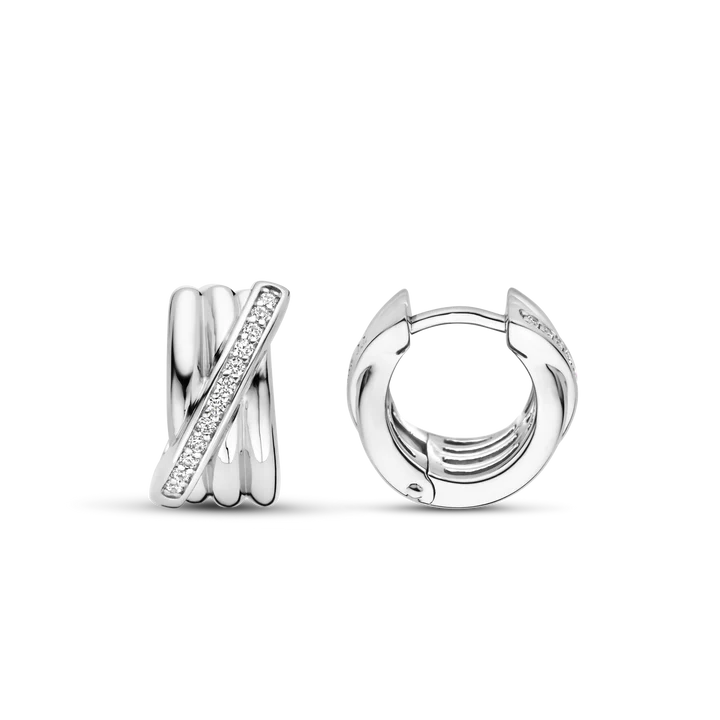 Boucles d'Oreilles TI SENTO Créoles Argent 7960ZI