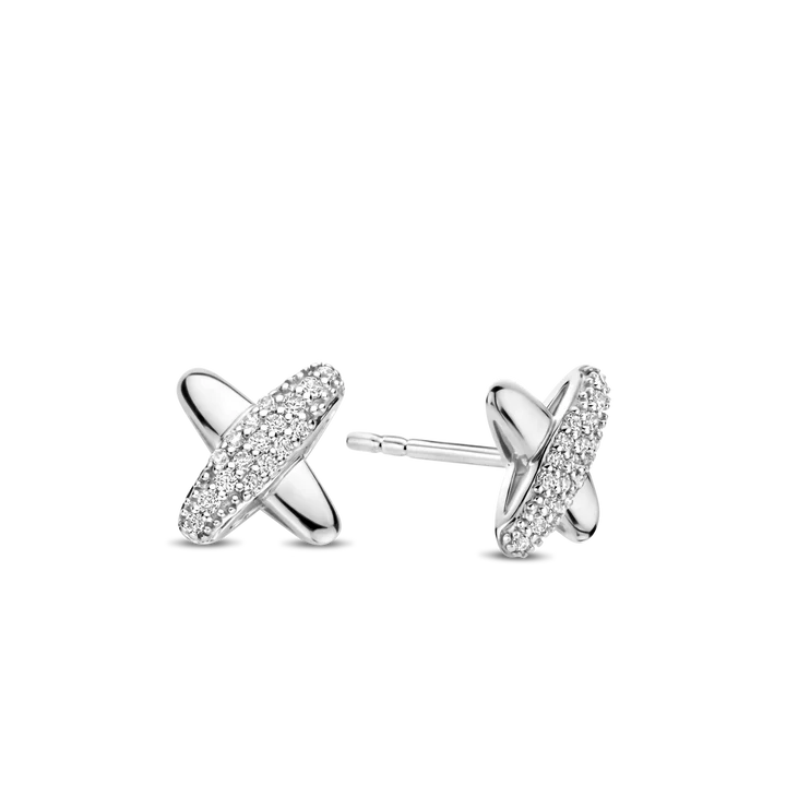 Boucles d'Oreilles TI SENTO Argent et Zirconium