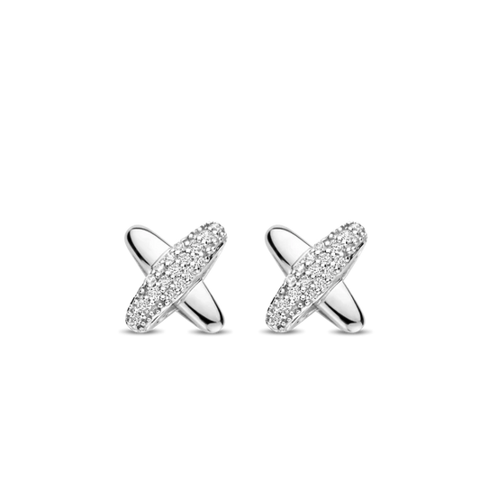 Boucles d'Oreilles TI SENTO Argent et Zirconium