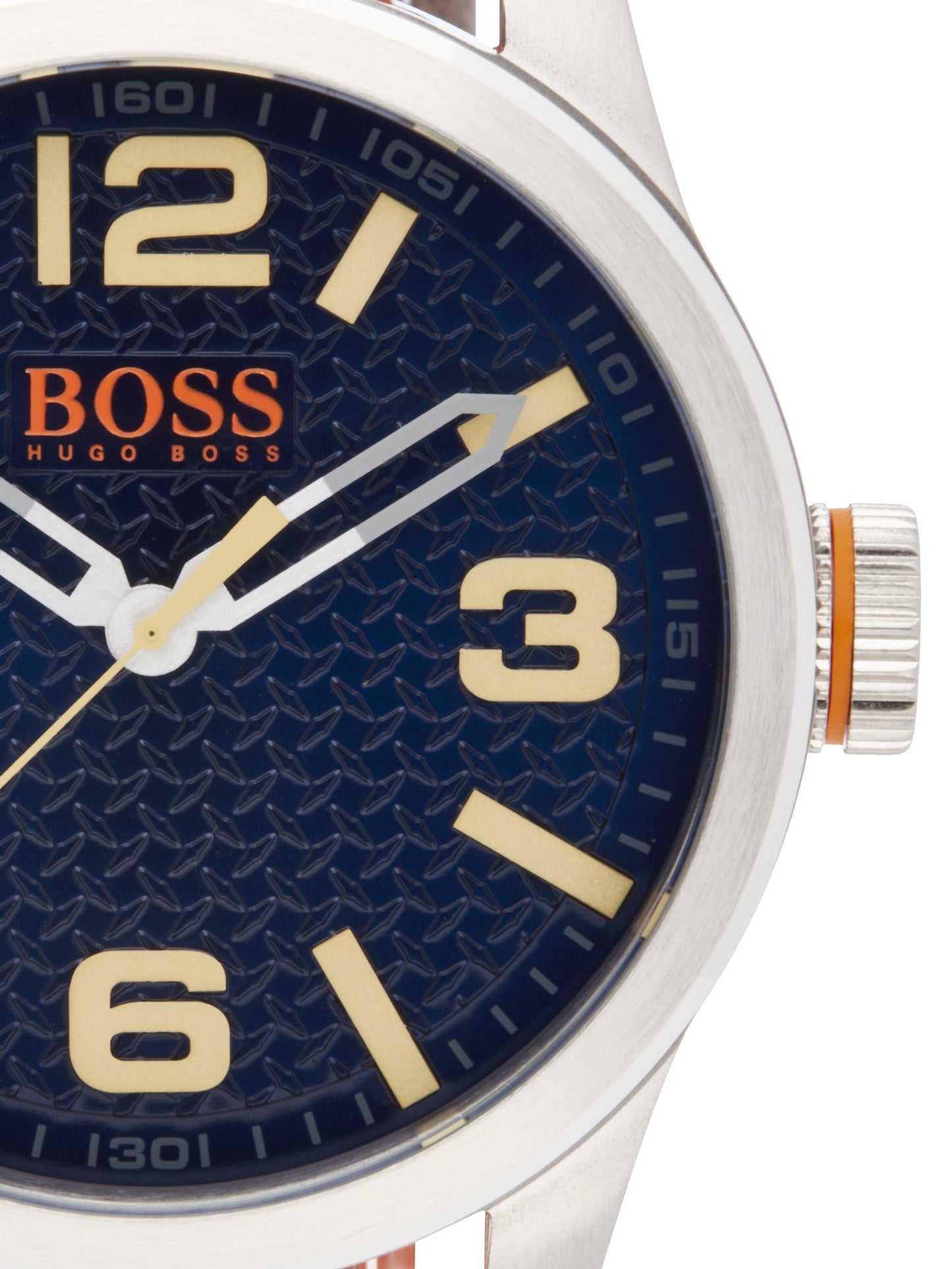 Montre Hugo Boss Orange Acier & Cuir Argenté
