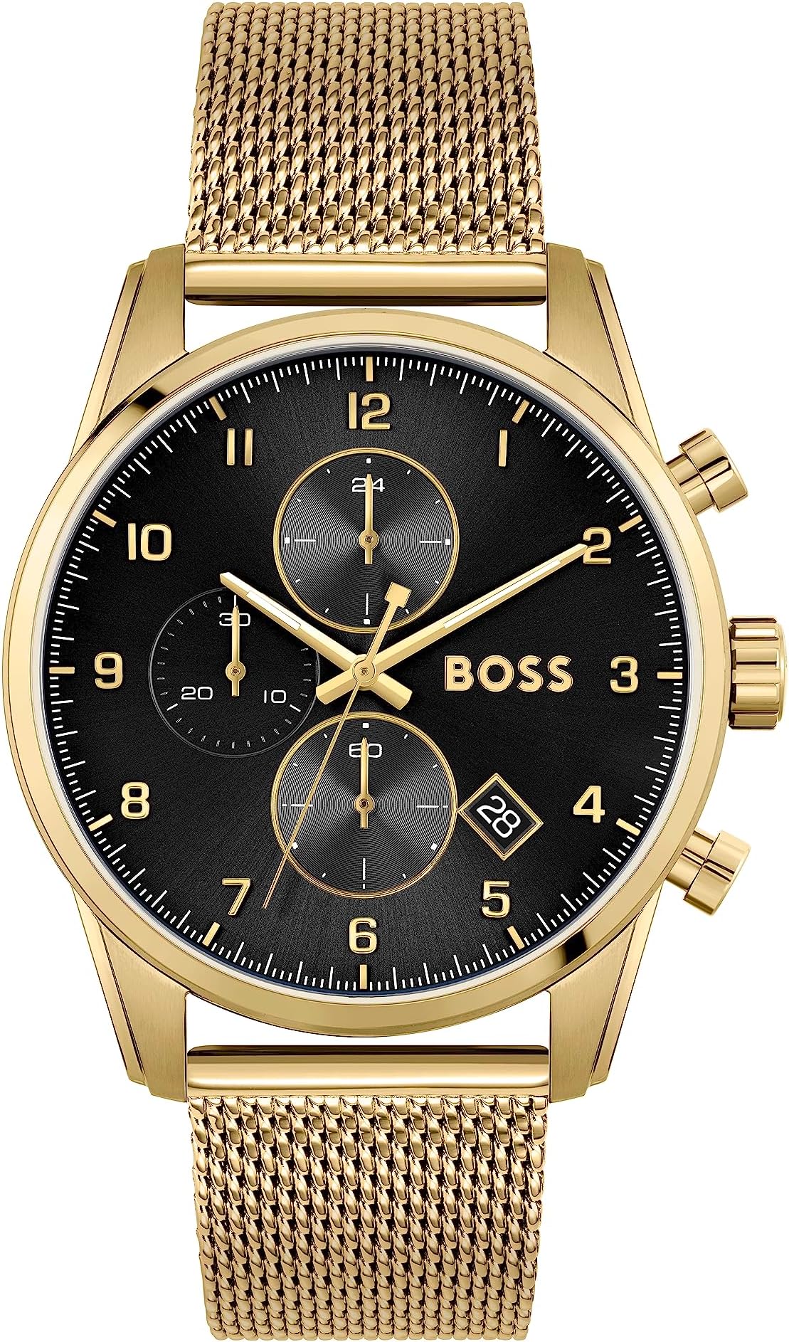 Montre BOSS Skymaster Chronographe Homme Doré 44 mm