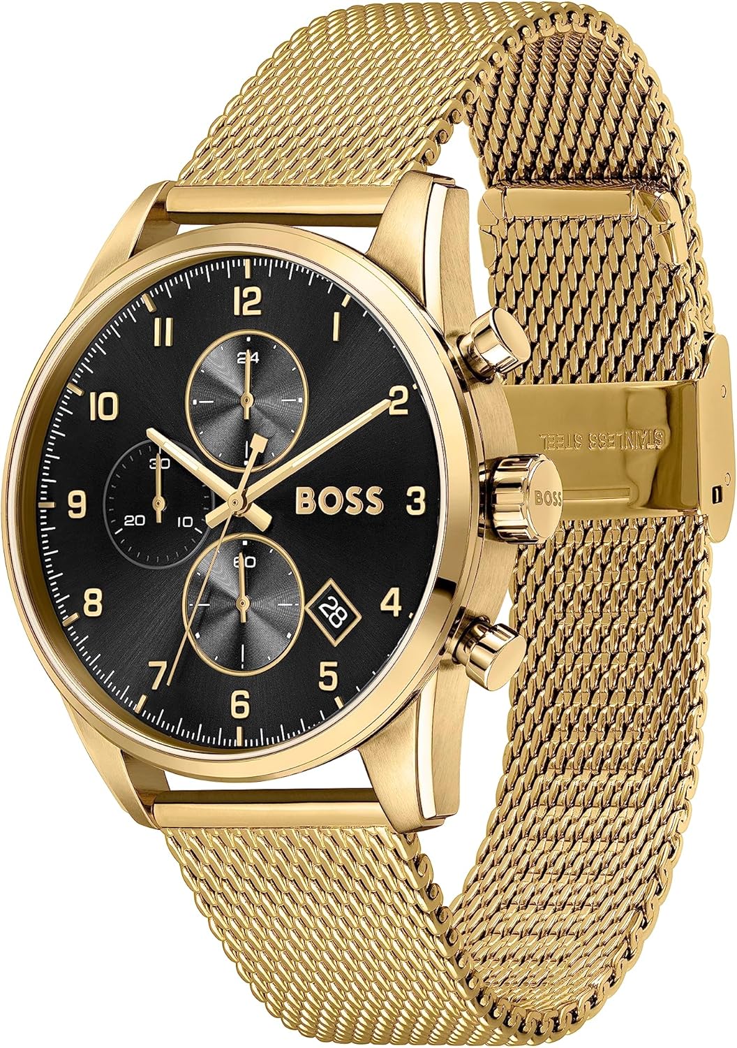 Montre BOSS Skymaster Chronographe Homme Doré 44 mm