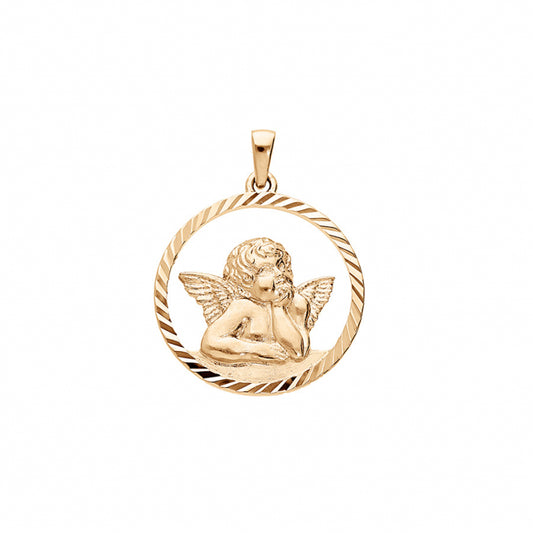 Médaille Ange Plaqué Or – Élégance et Symbolisme