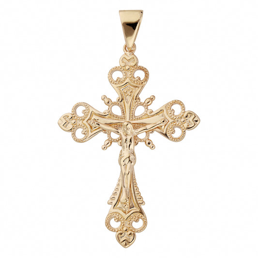 Croix Plaqué Or stylisée 54x37mm