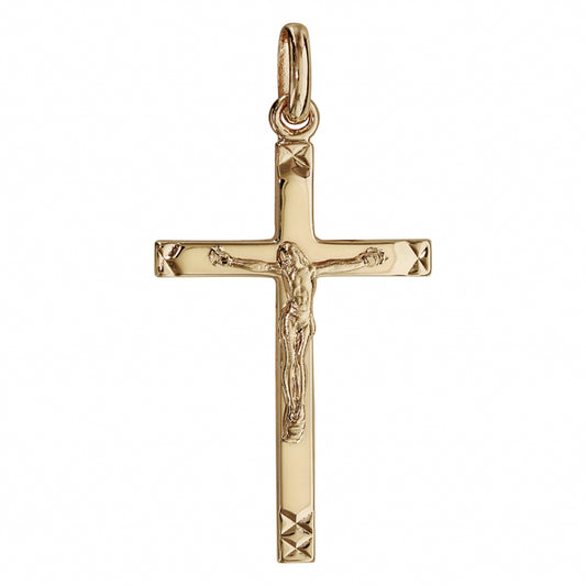 Croix Plaqué Or christ 32x20mm