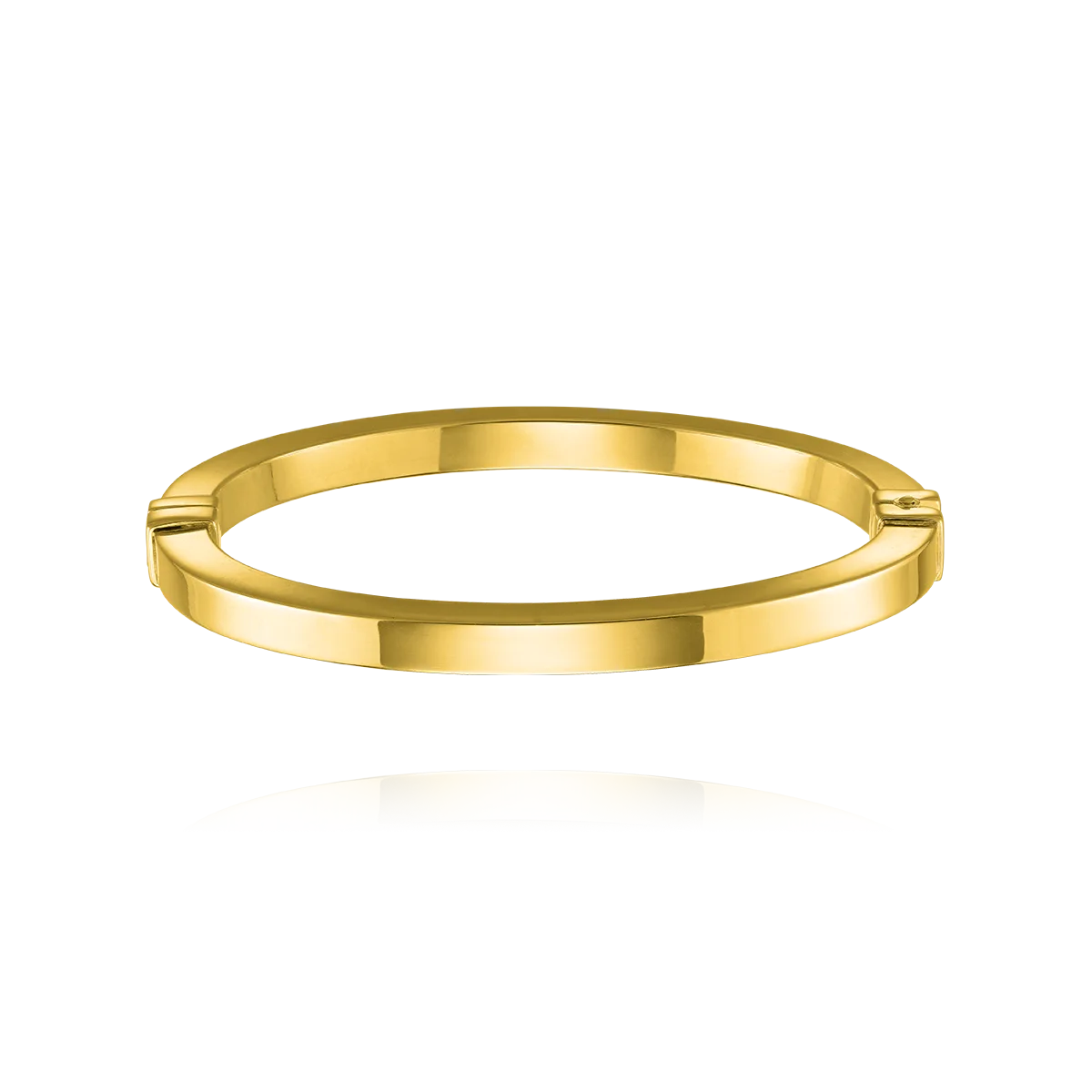 Bracelet Jonc Formes Argent Doré