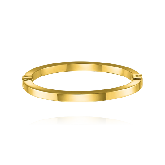 Bracelet Jonc Formes Argent Doré
