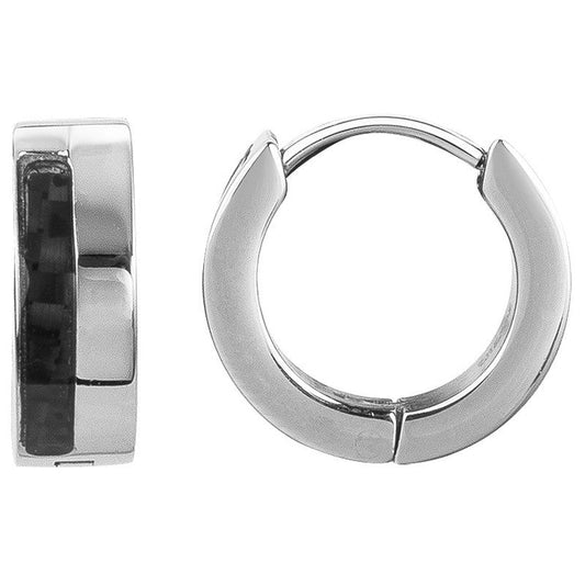 B.O. CREOLES ACIER ET CARB.NOIR-DIAM.0,9CM