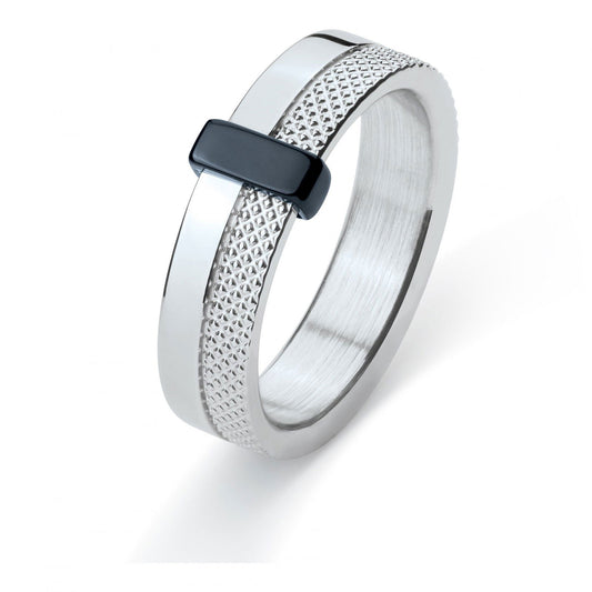 BAGUE.AC.MOTIF LOSANGE ET IPN - Bijouterie Cordier