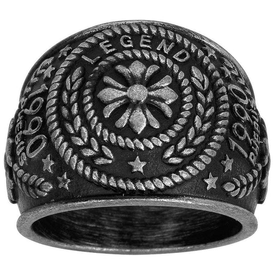 BAGUE ACIER IP VINTAGE - Bijouterie Cordier
