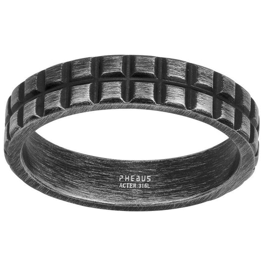 BAGUE ACIER IP VINTAGE - Bijouterie Cordier
